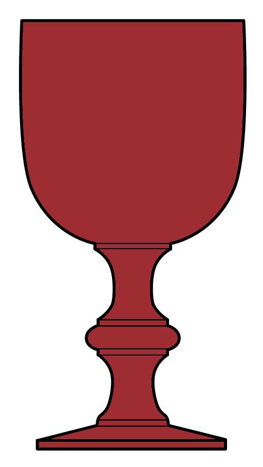 Provincial Blown Ruby Water Goblet by Imperial Glass-Ohio-1