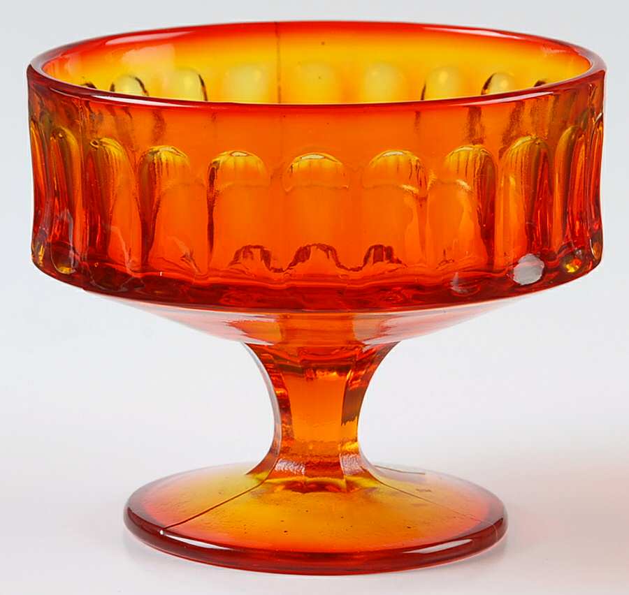 Sculptural Orange Champagne/Tall Sherbet by Independence-1