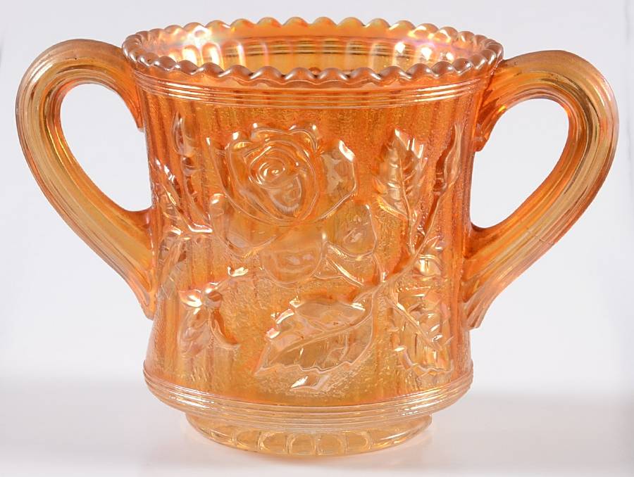 Open Rose Marigold Open Sugar by Imperial Glass-Ohio-1