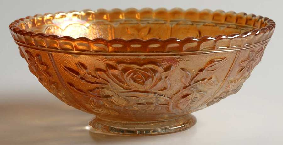 Open Rose Marigold Small Fruit Dessert Bowl by Imperial Glass-Ohio-1