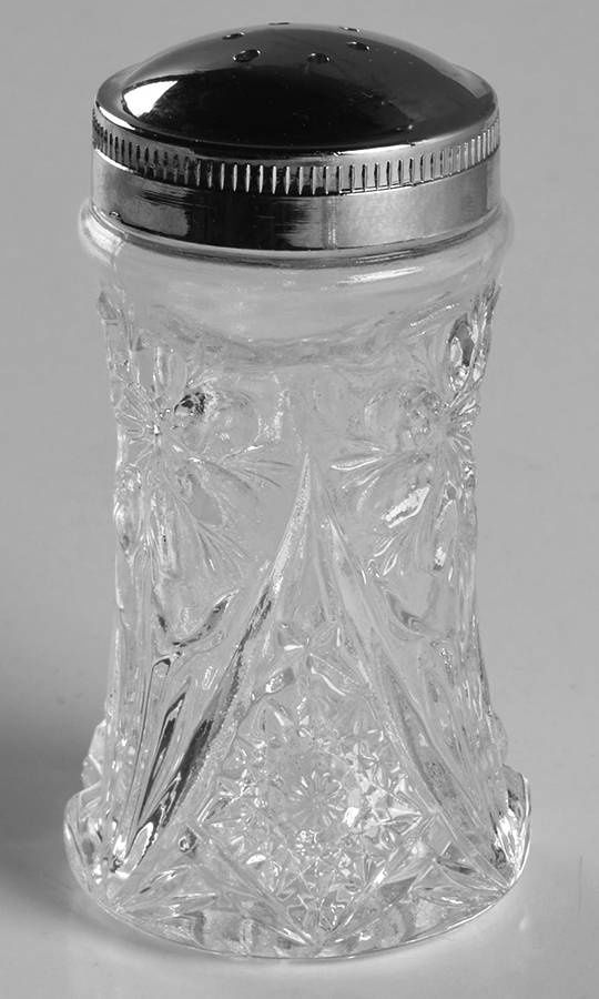 Cosmos Clear Pepper Shaker & Lid by Imperial Glass-Ohio-1