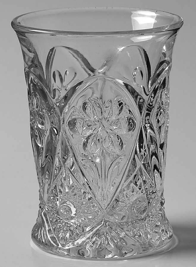 Cosmos Clear 7 Oz Flat Tumbler by Imperial Glass-Ohio-1