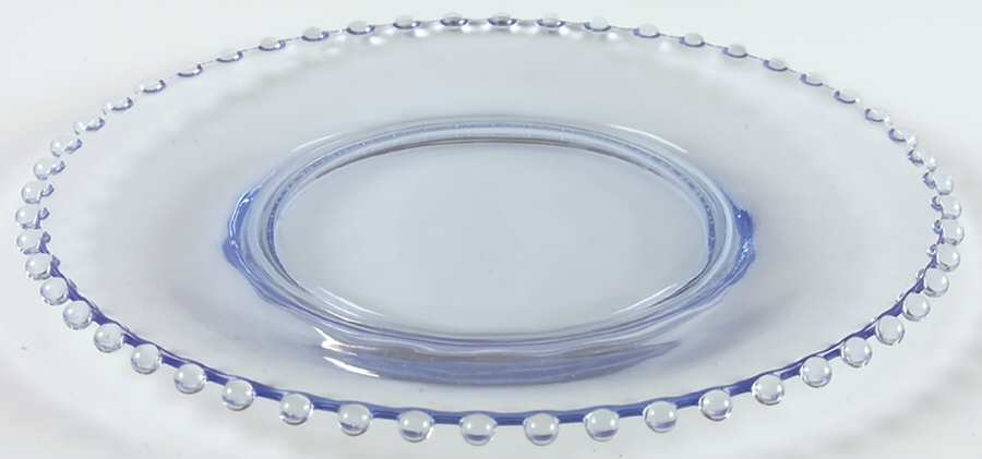 Candlewick Viennese Blue Luncheon Plate by Imperial Glass-Ohio-1