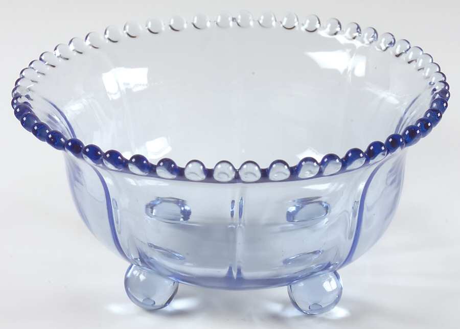 Candlewick Viennese Blue Lily Bowl by Imperial Glass-Ohio-1