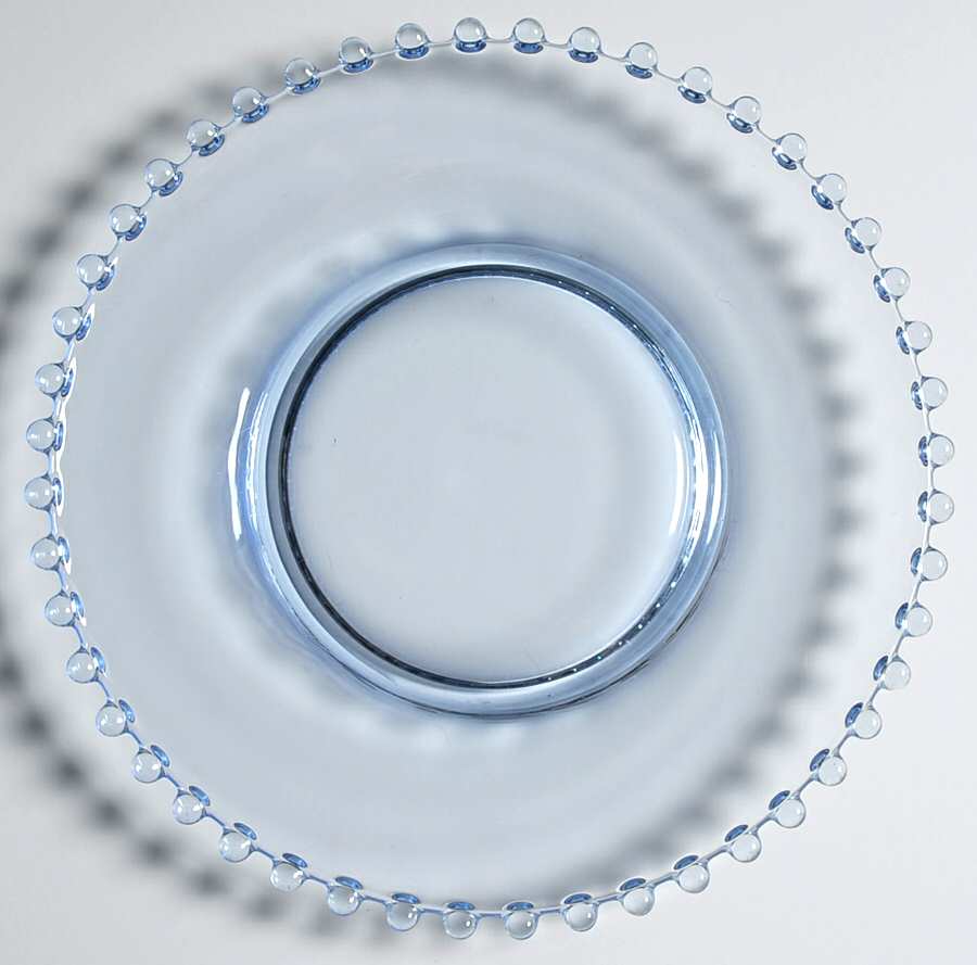 Candlewick Viennese Blue 7" Salad Plate by Imperial Glass-Ohio-1