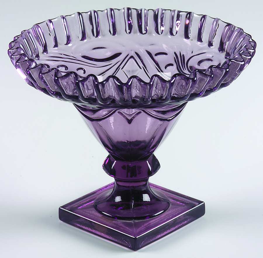 Ipswich Heather Round Compote (Height X Width) by Imperial Glass-Ohio-1