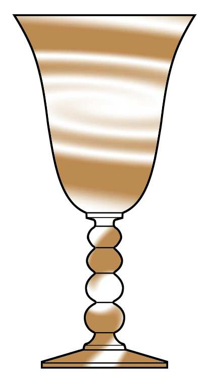 Candlewick Carmel Slag Water Goblet by Imperial Glass-Ohio-1