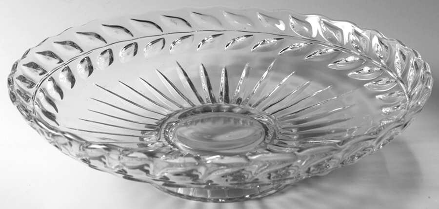 Laurel 12" Footed Cupped Bowl by Indiana Glass-1