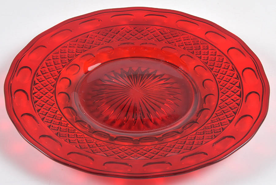 Tradition Ruby Luncheon Plate by Imperial Glass-Ohio-1