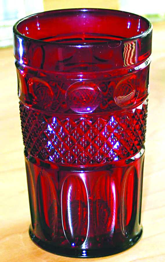 Tradition Ruby Flat Tumbler by Imperial Glass-Ohio-1