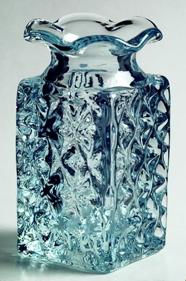 Mt. Vernon Blue 4" Flower Vase by Imperial Glass-Ohio-1