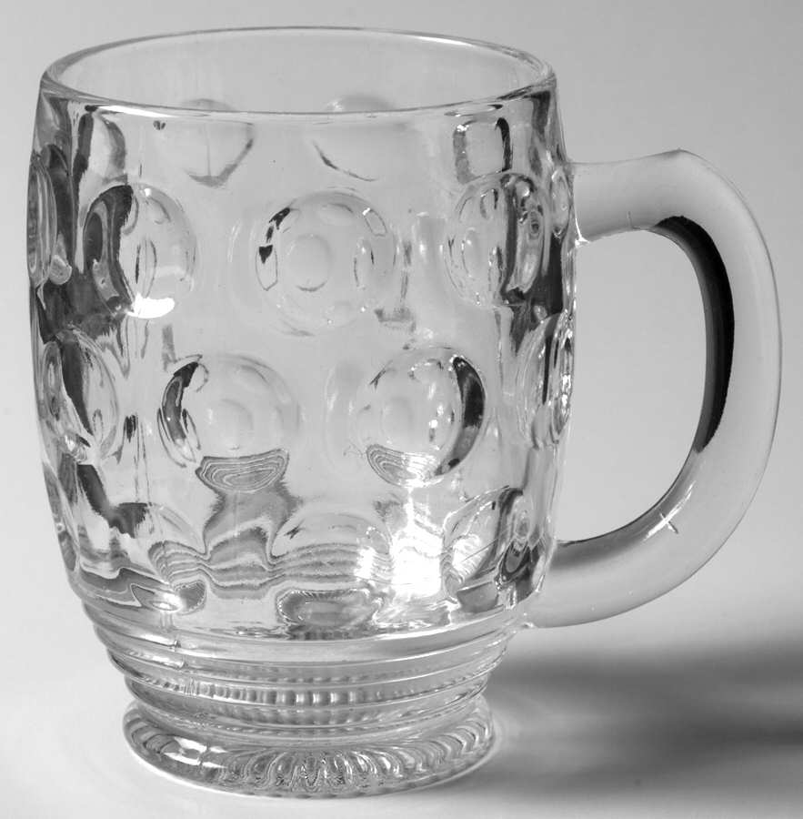 Old English Clear Mug by Imperial Glass-Ohio-1