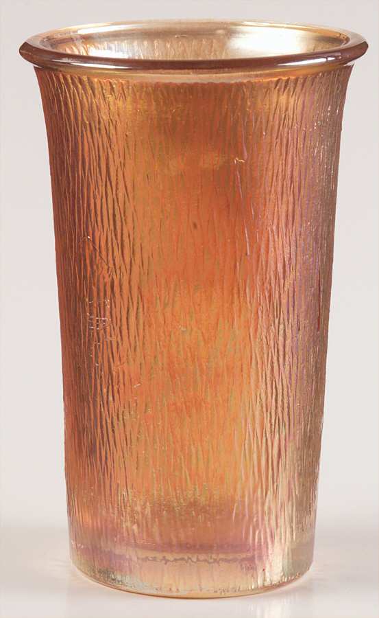Tree Bark Marigold 6 Oz Flat Tumbler by Imperial Glass-Ohio-1