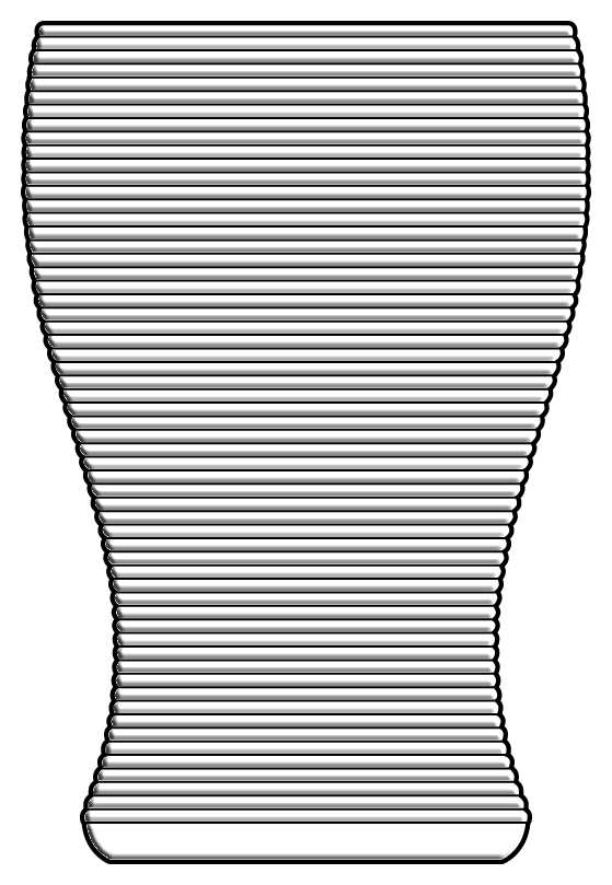 Spun Clear Flat Tumbler by Imperial Glass-Ohio-1