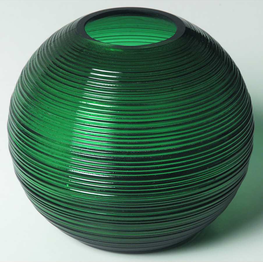 Spun Stiegel Green 5" Rose Bowl by Imperial Glass-Ohio-1