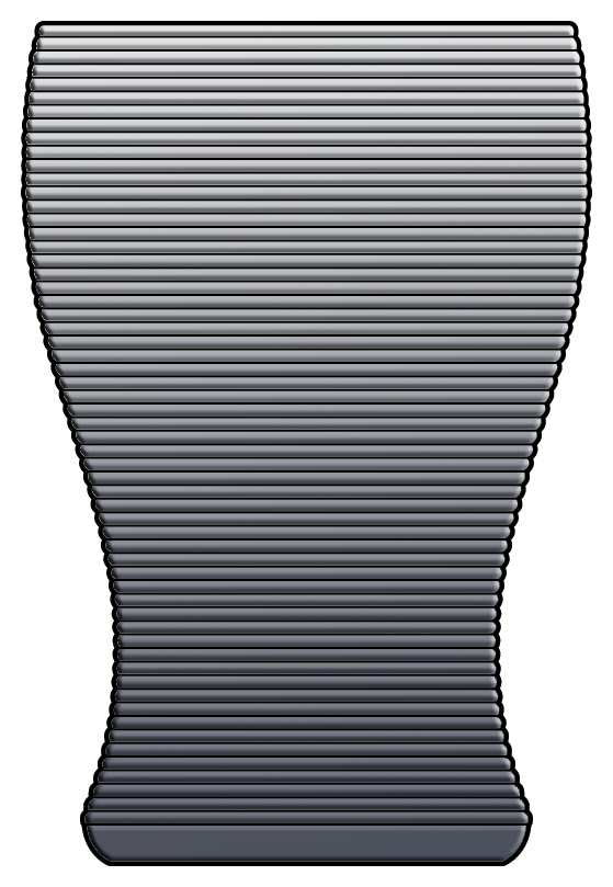 Spun Smoke Flat Tumbler by Imperial Glass-Ohio-1