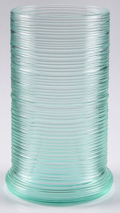 Spun Turquoise 8" Storage Jar No Lid by Imperial Glass-Ohio-1