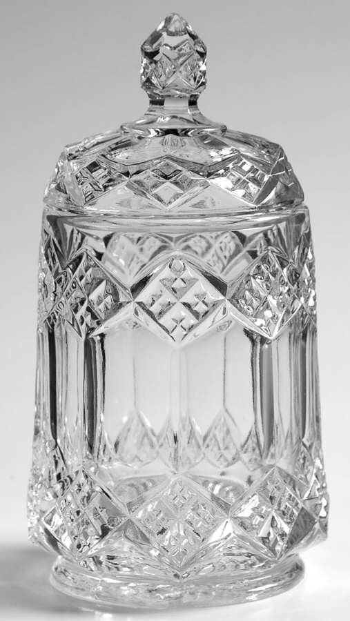Three In One Clear Medium Candy Jar & Lid by Imperial Glass-Ohio-1