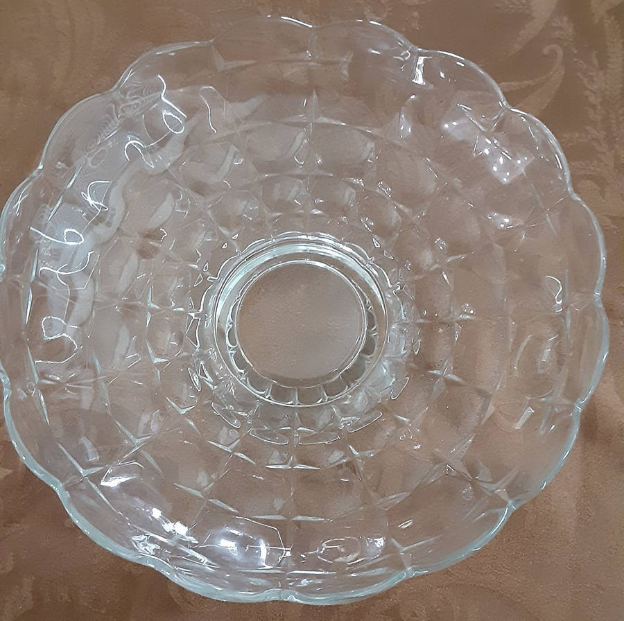 Constellation Clear 12" Footed Bowl by Indiana Glass-1