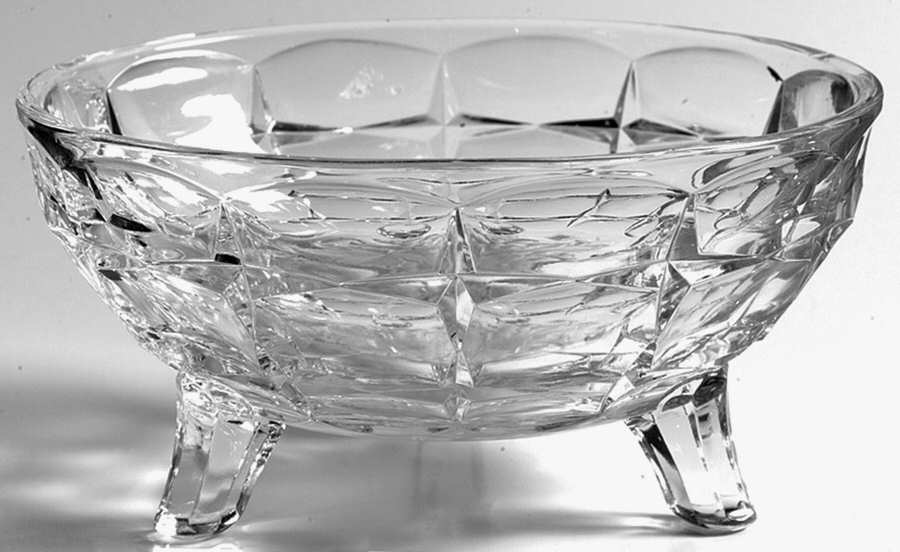 Constellation Grape Frosted 3-Footed Open Candy Dish by Indiana Glass-1