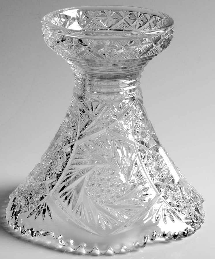 Whirling Star Clear Punch Bowl Stand by Imperial Glass-Ohio-1