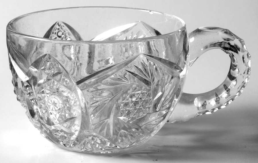 Whirling Star Clear Punch Cup by Imperial Glass-Ohio-1