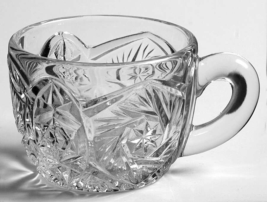Whirling Star Clear Punch Cup by Imperial Glass-Ohio-1