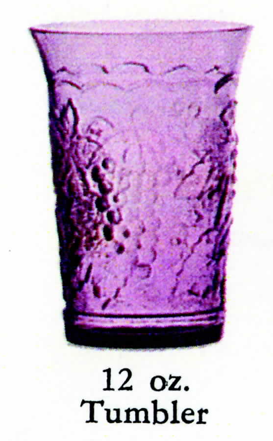 Concord Amethyst 12 Oz Flat Tumbler by Imperial Glass-Ohio-1