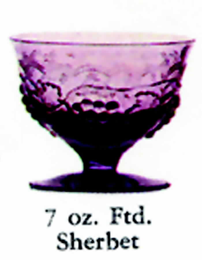 Concord Amethyst Champagne/Tall Sherbet by Imperial Glass-Ohio-1