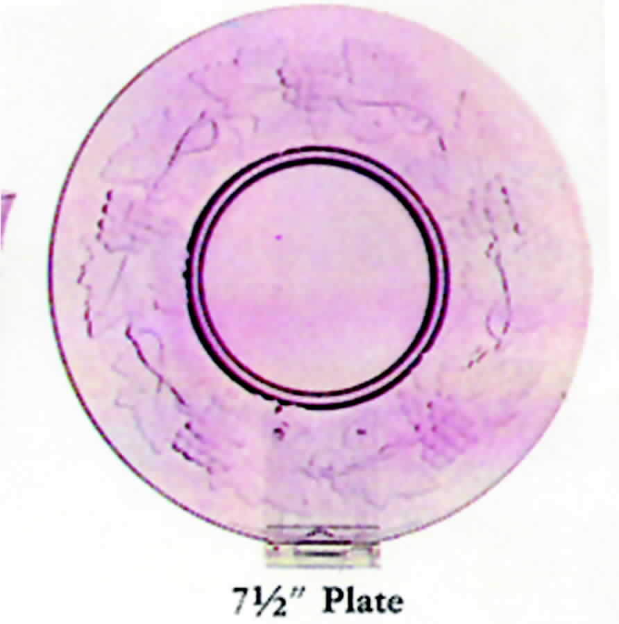 Concord Amethyst 7" Salad Plate by Imperial Glass-Ohio-1