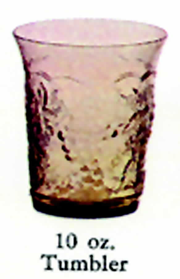 Concord Green 10 Oz Flat Tumbler by Imperial Glass-Ohio-1