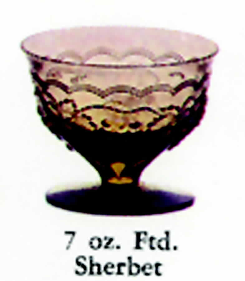Concord Green Champagne/Tall Sherbet by Imperial Glass-Ohio-1