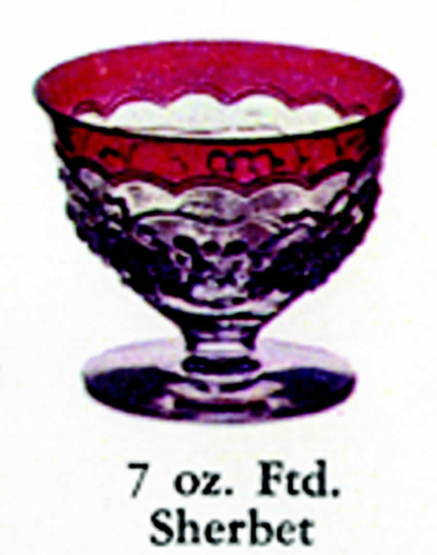 Crowned Concord Champagne/Tall Sherbet by Imperial Glass-Ohio-1