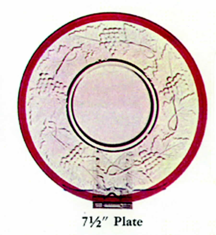 Crowned Concord 7" Salad Plate by Imperial Glass-Ohio-1