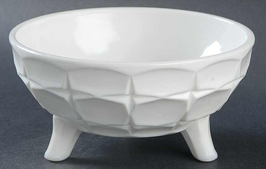 Constellation Milk Glass 3-Footed Candy Dish No Lid by Indiana Glass-1