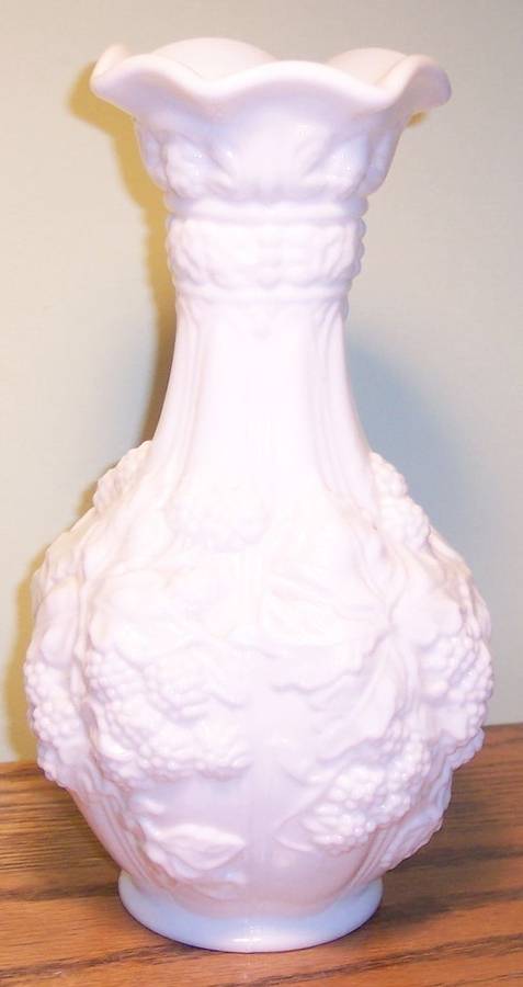Loganberry Milkglass 7" Flower Vase by Imperial Glass-Ohio-1