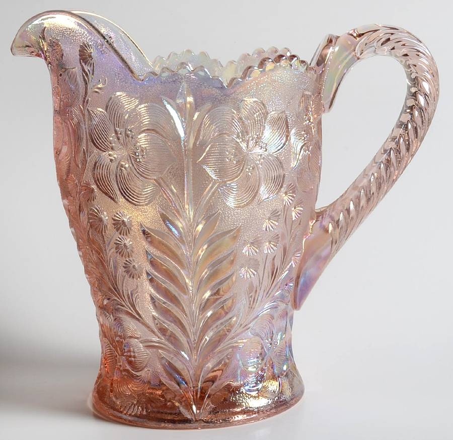 Tiger Lily Pink Carnival 48 Oz Pitcher by Imperial Glass-Ohio-1