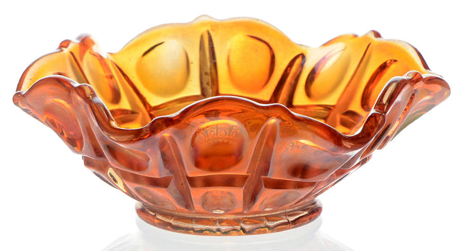 Oval and Round Marigold 5" Small Fruit/Dessert Bowl by Imperial Glass-Ohio-1