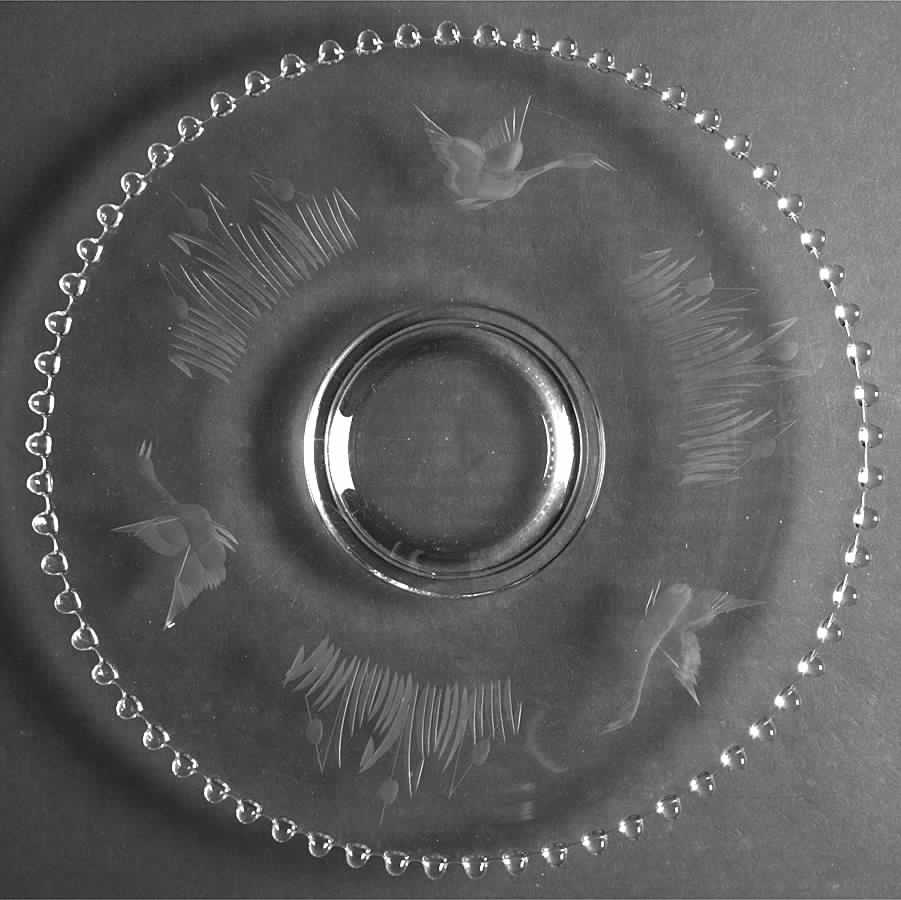 Mallard Service Plate by Imperial Glass-Ohio-1