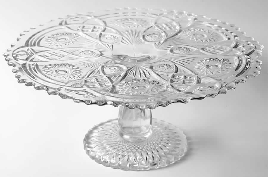 Fashion Clear Round Cake Stand by Imperial Glass-Ohio-1