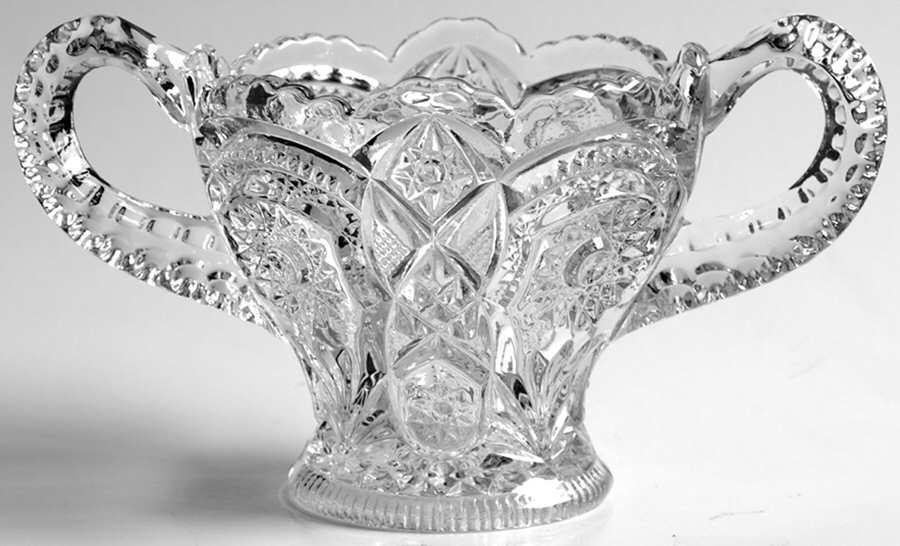 Fashion Clear Open Sugar by Imperial Glass-Ohio-1