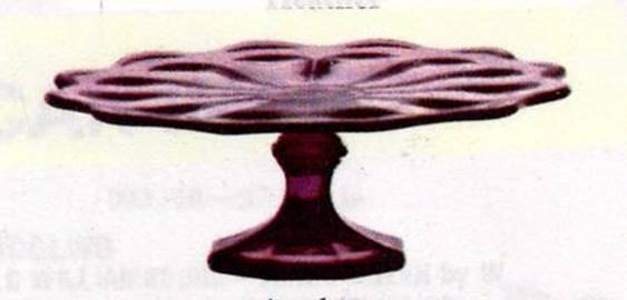 Old Williamsburg Amethyst Cake Stand by Imperial Glass-Ohio-1