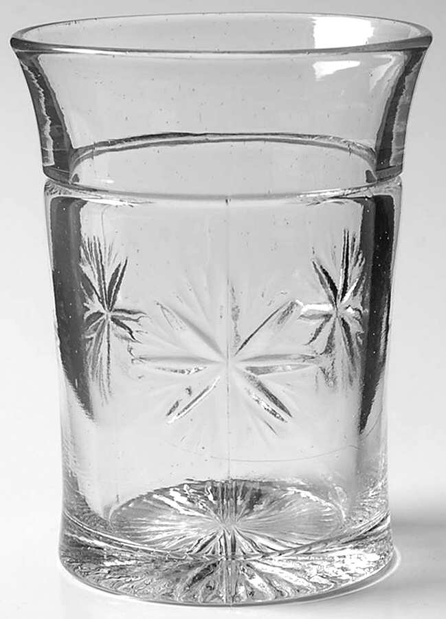 Bethlehem Star 4 Oz Flat Tumbler by Indiana Glass-1