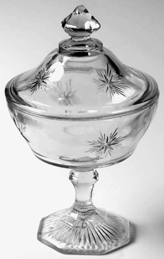 Bethlehem Star 5" Compote & Lid by Indiana Glass-1