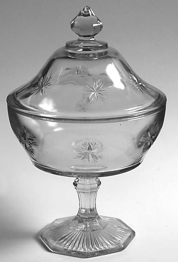 Bethlehem Star 10" Compote & Lid by Indiana Glass-1