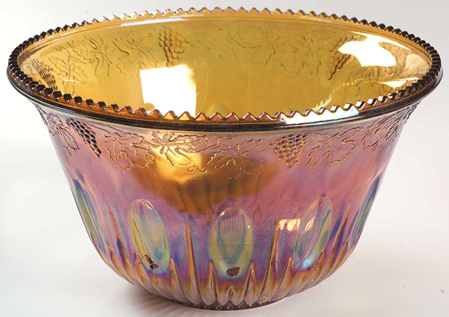 Princess Amber Carnival (Punch Set) Punch Bowl by Indiana Glass-1