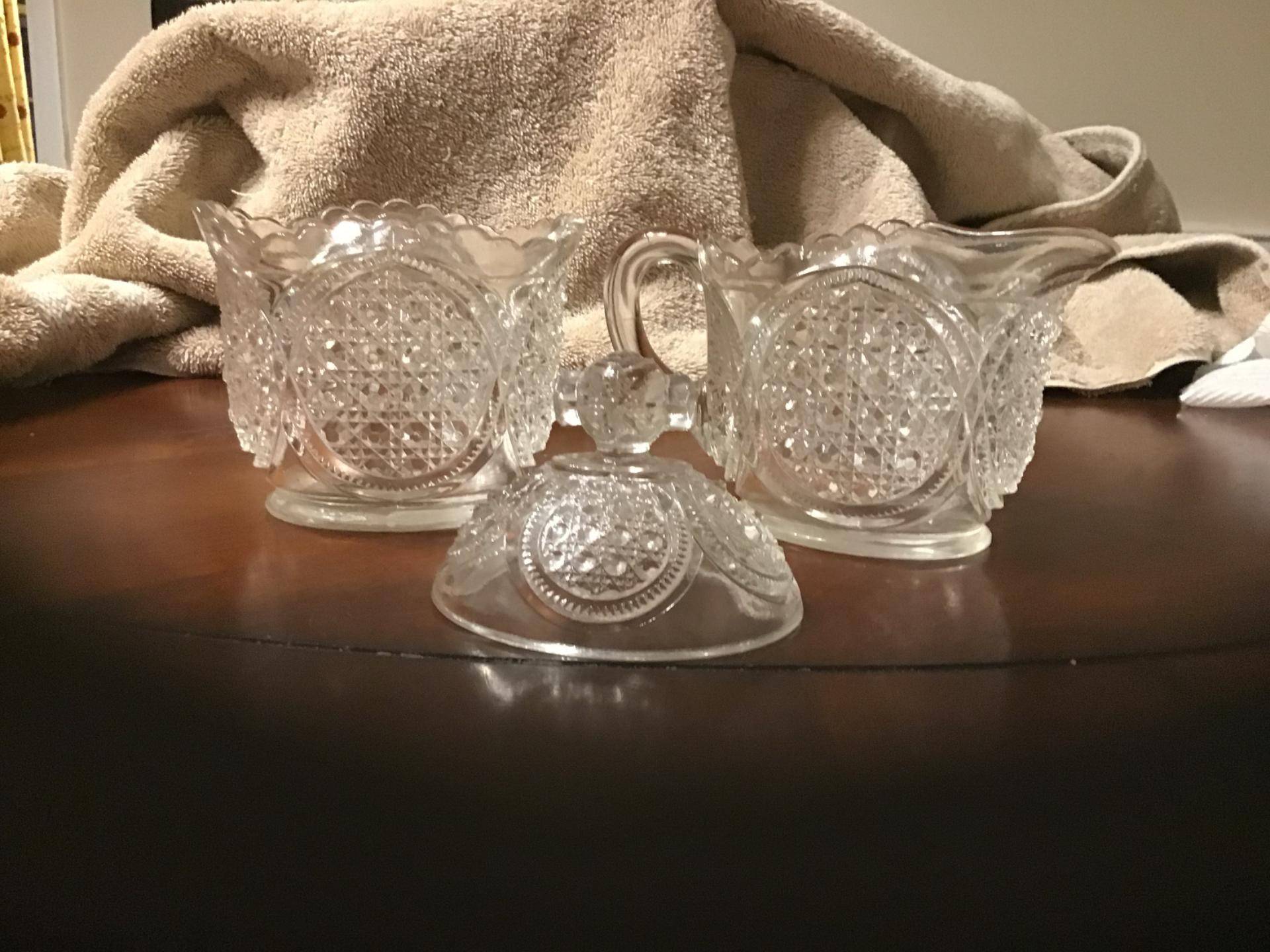 Austrian Oval Sugar Bowl & Lid by Indiana Glass-1