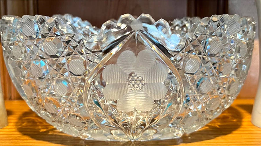 Mayflower Clear 8" Round Bowl by Imperial Glass-Ohio-1