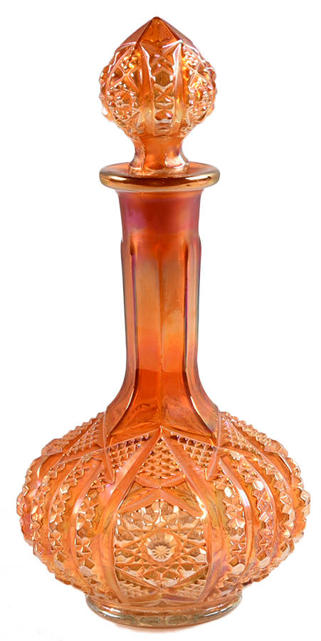 Daisy and Button Marigold Decanter & Stopper by Imperial Glass-Ohio-1