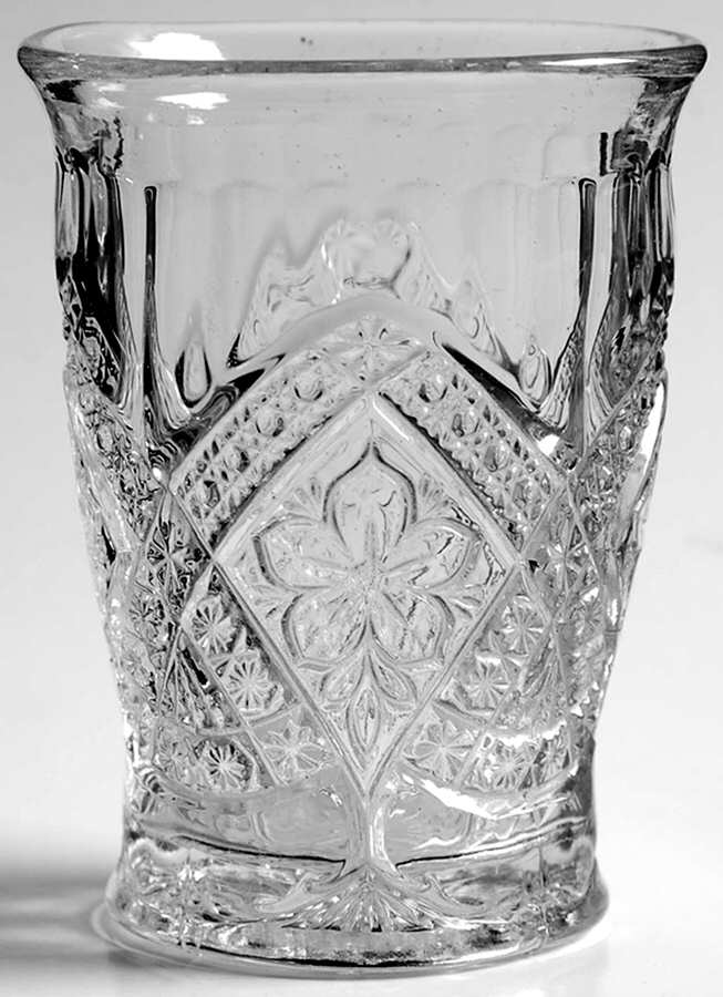 Flower Medallion 7 Oz Flat Tumbler by Indiana Glass-1